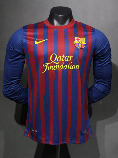 Retro Barcelona Home Player Long Football Jersey 2011/2012