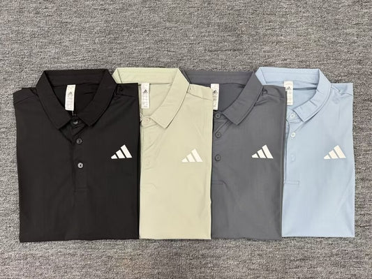 Adidas Clover POLO T-shirt Black Grey Yellow Blue Football Jersey