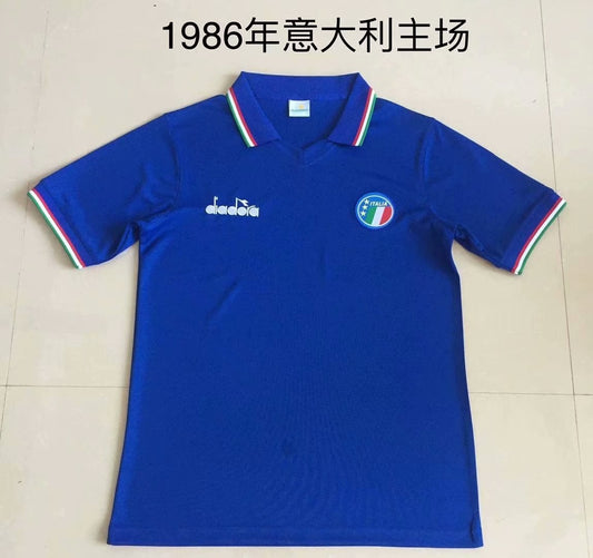 Retro Italy Home Football Jersey 1986
