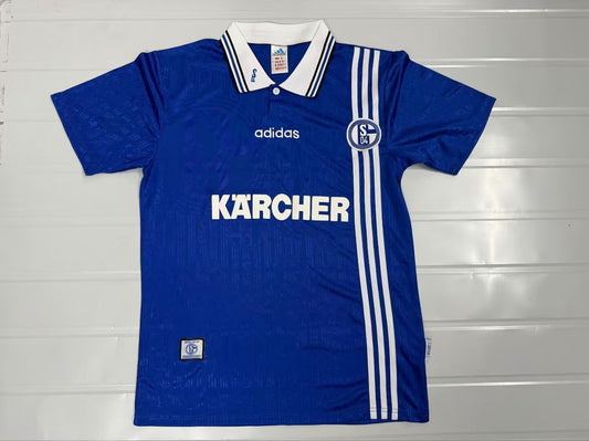 Retro Schalke 04 Home Football Jersey 1996/1997