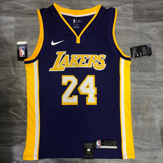 Los Angeles Lakers Kobe #24 BRYANT Purple V-neck NBA Jerseys
