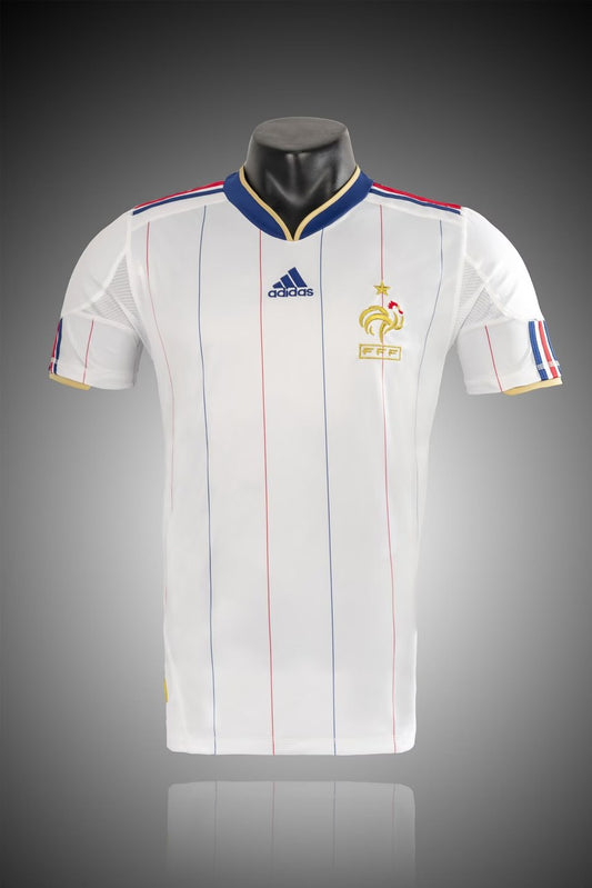 Retro France Away Football Jersey 2010