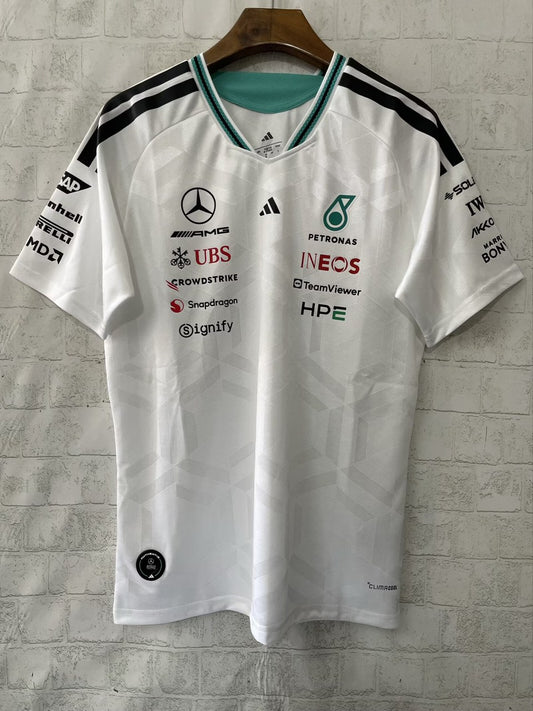F1 Mercedes-Benz White Short Sleeve Racing Suit 2026