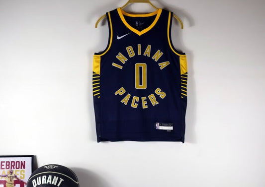 Indiana Pacers Blue Kids #0 HALIBURTON NBA Jerseys