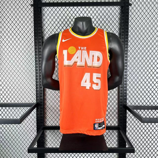Cleveland Cavaliers Orange City Edition #45 MITCHELL NBA Season Jerseys 2026