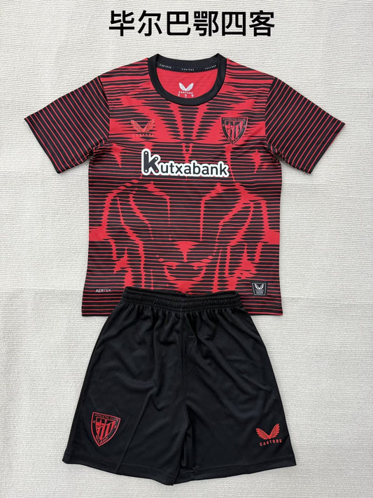 Athletic Bilbao Fourth Away Red Fans (Kids And Man) Football Jersey 2025/2026