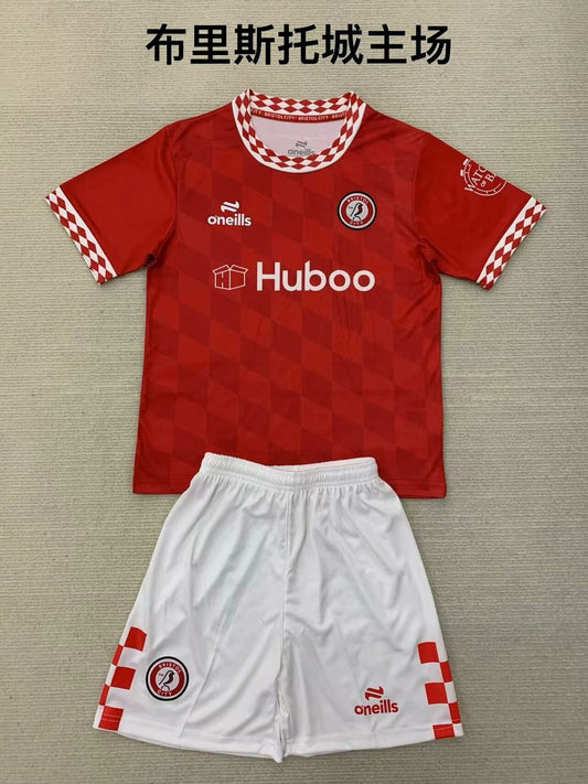 Bristol City Home Kids Football Jersey 2024/2025