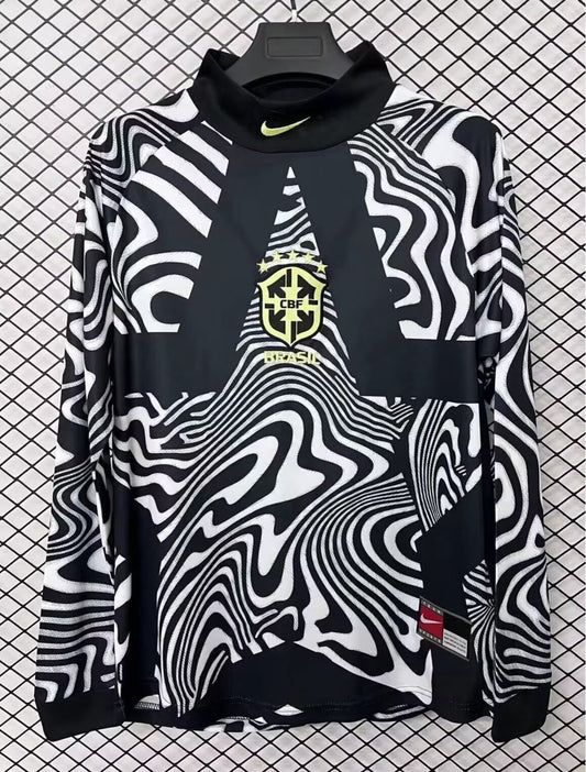 Brazil Goalkeeper Long Sleeve Fans Football Jersey 2026/2027