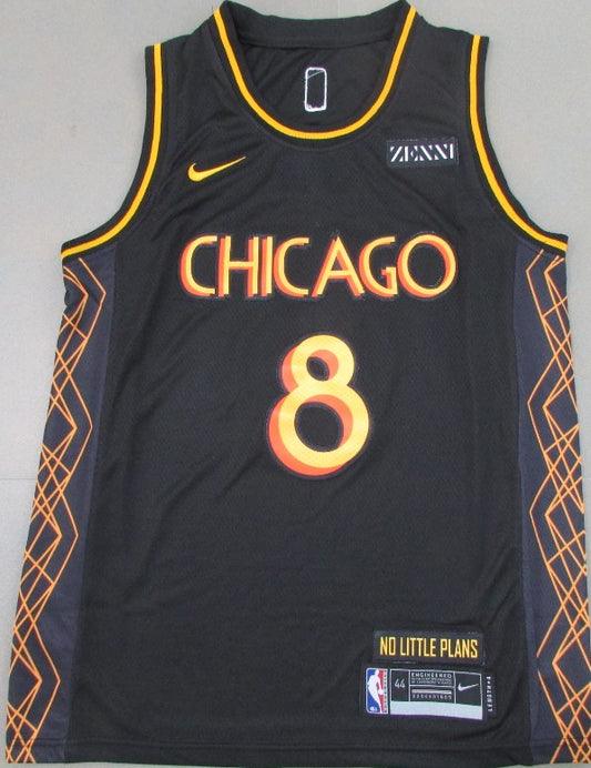 NBA Bull #8 Raven City Black