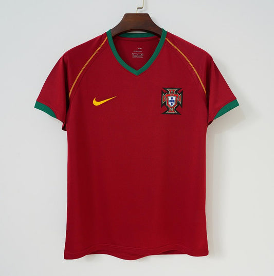 Retro Portugal Home Fans Football Jersey 2006