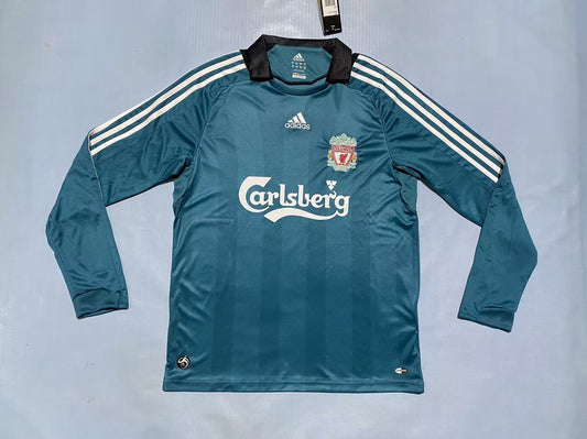 Retro Liverpool Away Long Sleeve Football Jersey 2008/2009