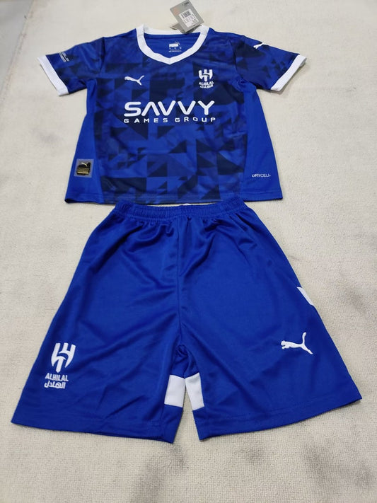 Al Hilal SFC Home Kids Football Jersey 2024/2025