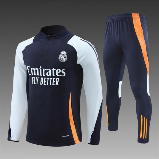 Real Madrid Blue Training Tracksuit 2024/2025