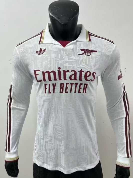 Arsenal Away Long Player Football Jersey 2025/2026