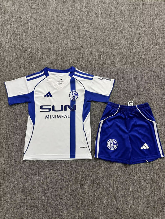 Schalke 04 Away Kids Fans Football Jersey 2025/2026