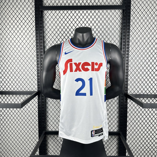 Philadelphia 76Ers City Edition #21 EMBIID NBA Jerseys 2025