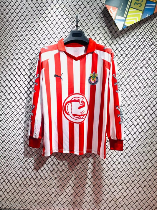 Chivas (Guadalajara ) Long Sleeve Retro Co-branded Edition Fans Football Jersey 2026/2027