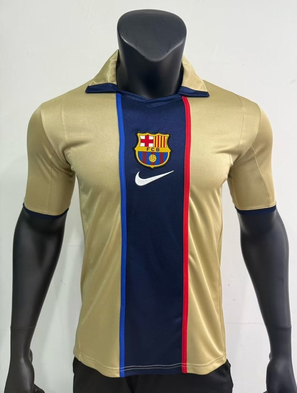 Retro Barcelona Away Football Jersey 2001/2002
