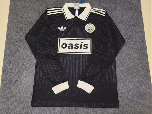 Adidas Clover Long Sleeve T-shirt Black Fans Football Jersey 2025/2026