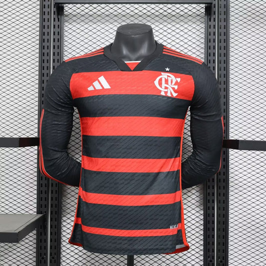 Flamenco Home Long Sleeves Player Football Jersey 2024/2025