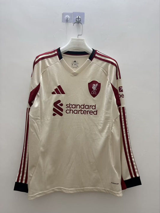 Liverpool Away Long Sleeve Fans Football Jersey 2025/2026