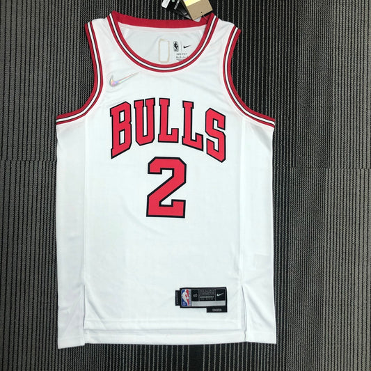Chicago Bulls White #2 BALL NBA Season Jerseys 75 Year