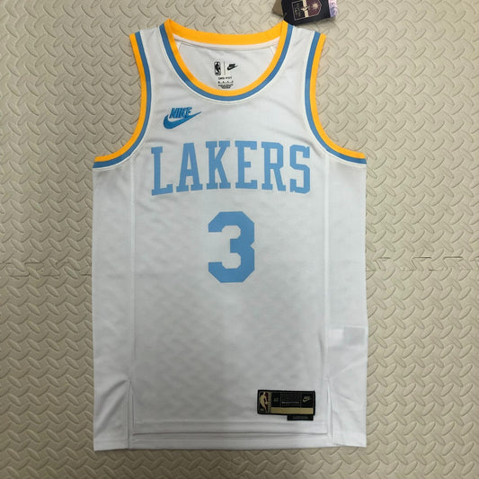 Retro Los Angeles Lakers White #3 DAVIS NBA Season Jerseys 2023