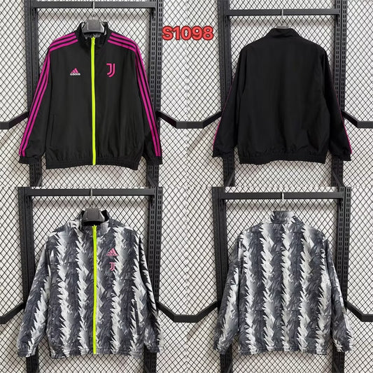 Juventus Windbreaker Two-sided Black White 2025/2026