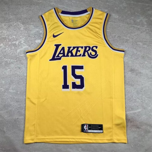 Los Angeles Lakers Kids Yollow #15 REAVES NBA Jerseys