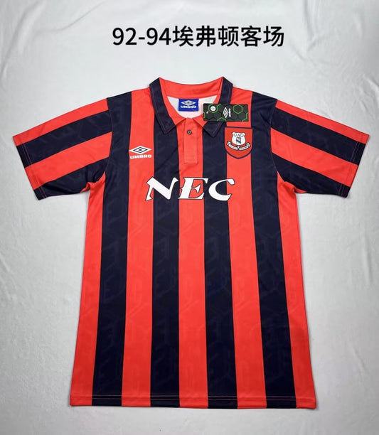 Retro Everton Away Football Jersey 1992/1994