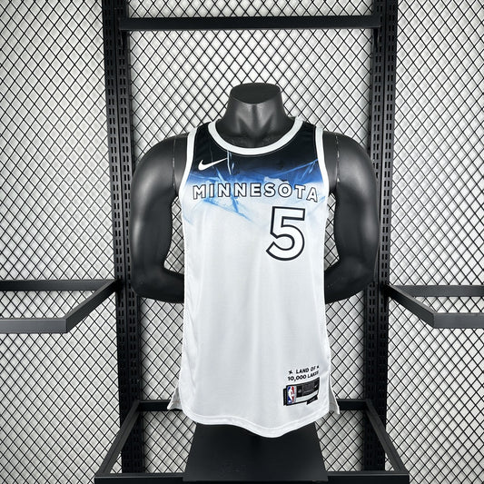 Minnesota Timberwolves City Edition #5 EDWARDS NBA Jerseys 2025