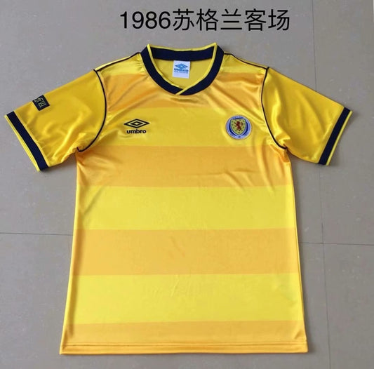 Retro Scotland Away Football Jersey 1986