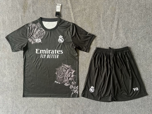 Real Madrid Y-3 Black Fans Suit Football Jersey 2023/2024