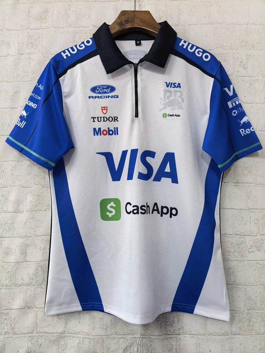 F1 Red Bull POLO White Short Sleeve Racing Suit 2026