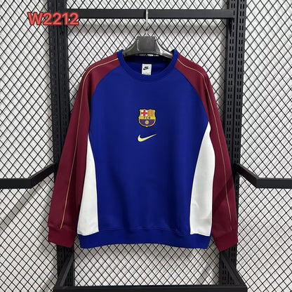Barcelona Hoodie Blue Jacket Tracksuit Football Jersey 2025/2026