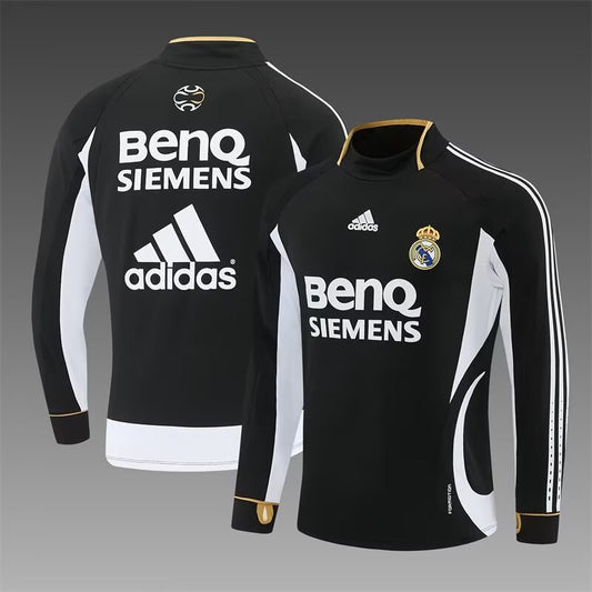 Retro Real Madrid Training Black Fans Football Jersey 2006/2007