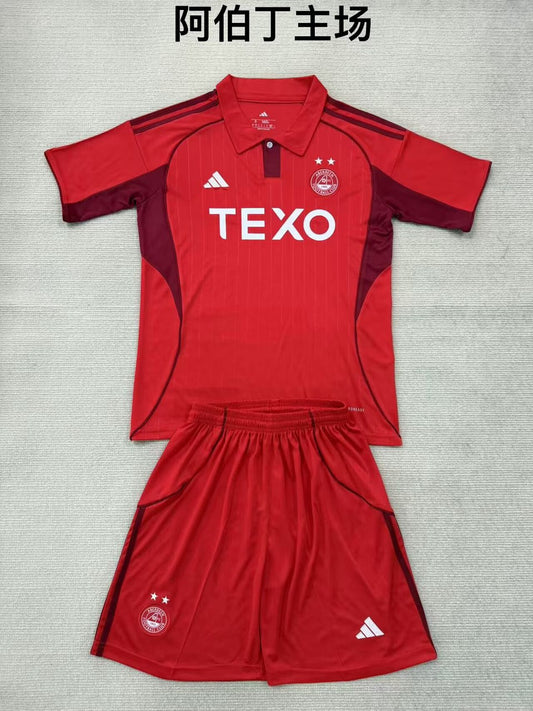 Aberdeen Home (Kids And Men ) Football Jersey 2025/2026