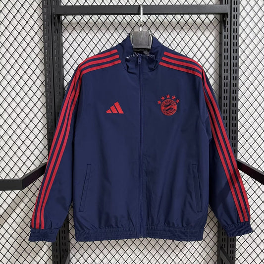 Bayern Munich Windbreaker Two-sided Blue Football Jersey 2025/2026