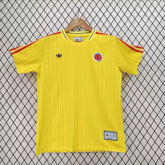 Colombia T-shirt Retro Leisure Yellow Football Jersey 2026/2027