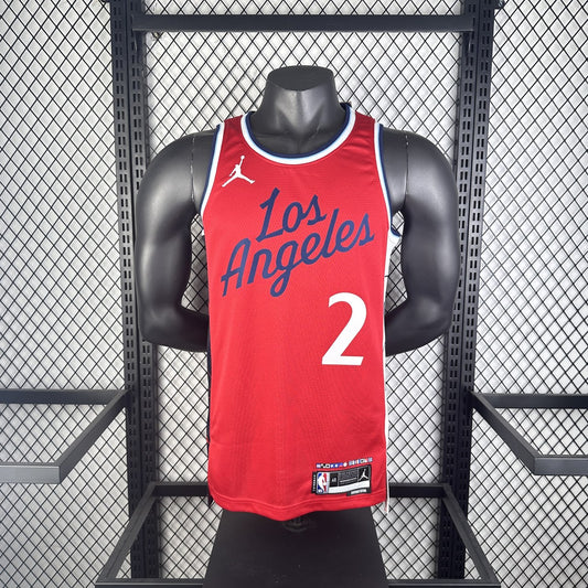 Los Angeles Clippers Red #2 LRONARD NBA Season Jerseys 2025