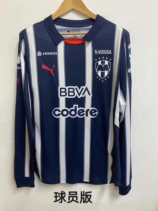 Monterrey Home Long Sleeve Player Football Jersey 2024/2025