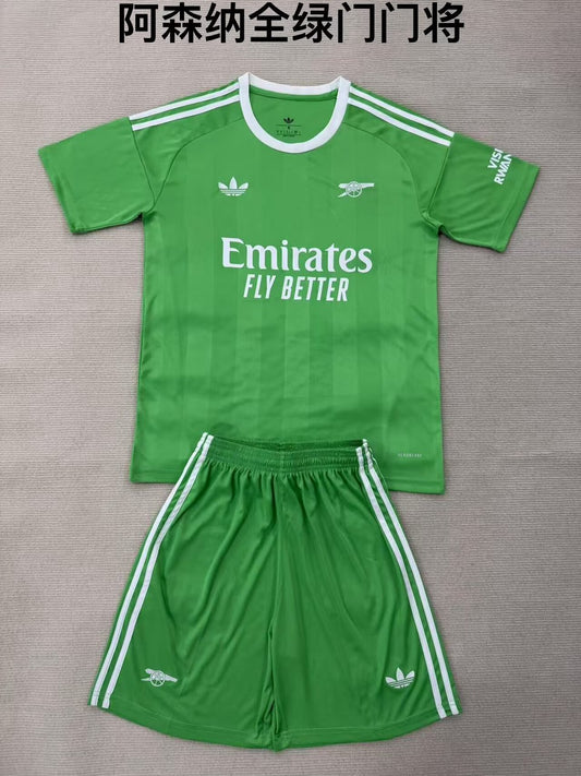 Arsenal Goalkeeper Fans Football Jersey 2025/2026 (Kids And Man )
