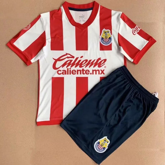Chivas 115Th Red Kids Kits Football Jersey
