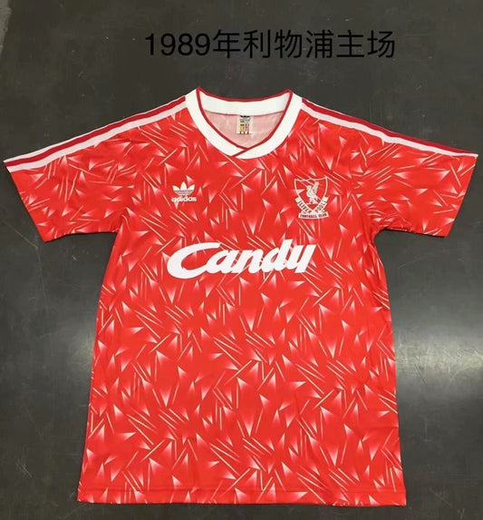 Retro Liverpool Home Football Jersey 1989