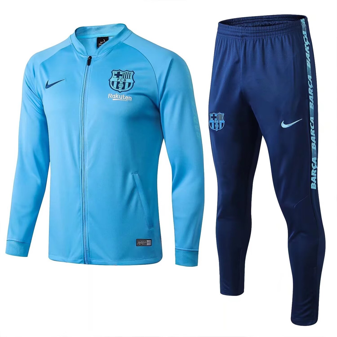 Barcelona Jacket Tracksuit Blue Football Jersey 2019/2020
