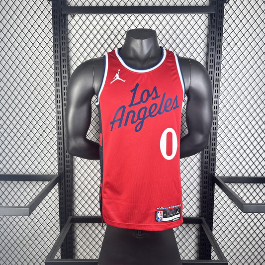 Los Angeles Clippers Red #0 WESTBROOK NBA Season Jerseys 2025