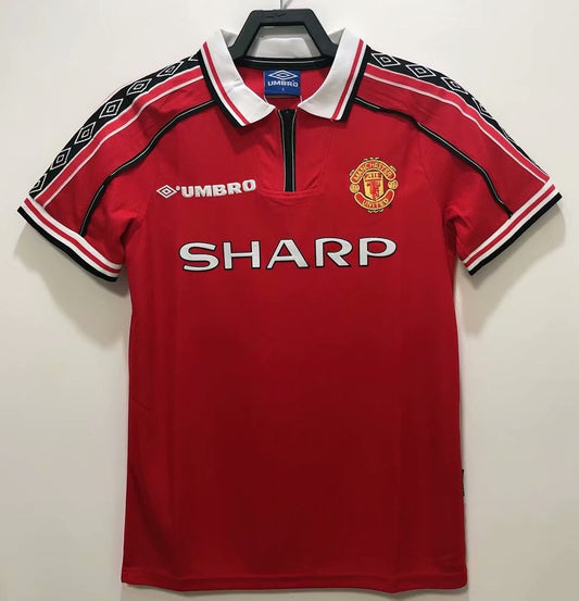 Retro Manchester United Home Football Jersey 1998