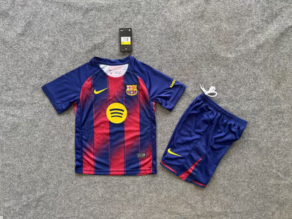 Barcelona Home Kids Football Jersey 2025/2026