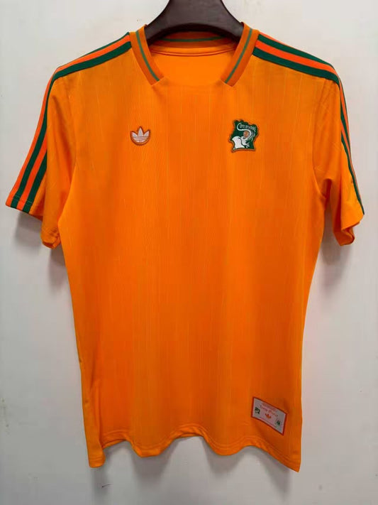 Ivory Coast T-shirt Retro Leisure Orange Football Jersey 2026/2027