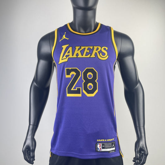 Los Angeles Lakers Purple #28 HACHIMURA NBA Season Jerseys 2023